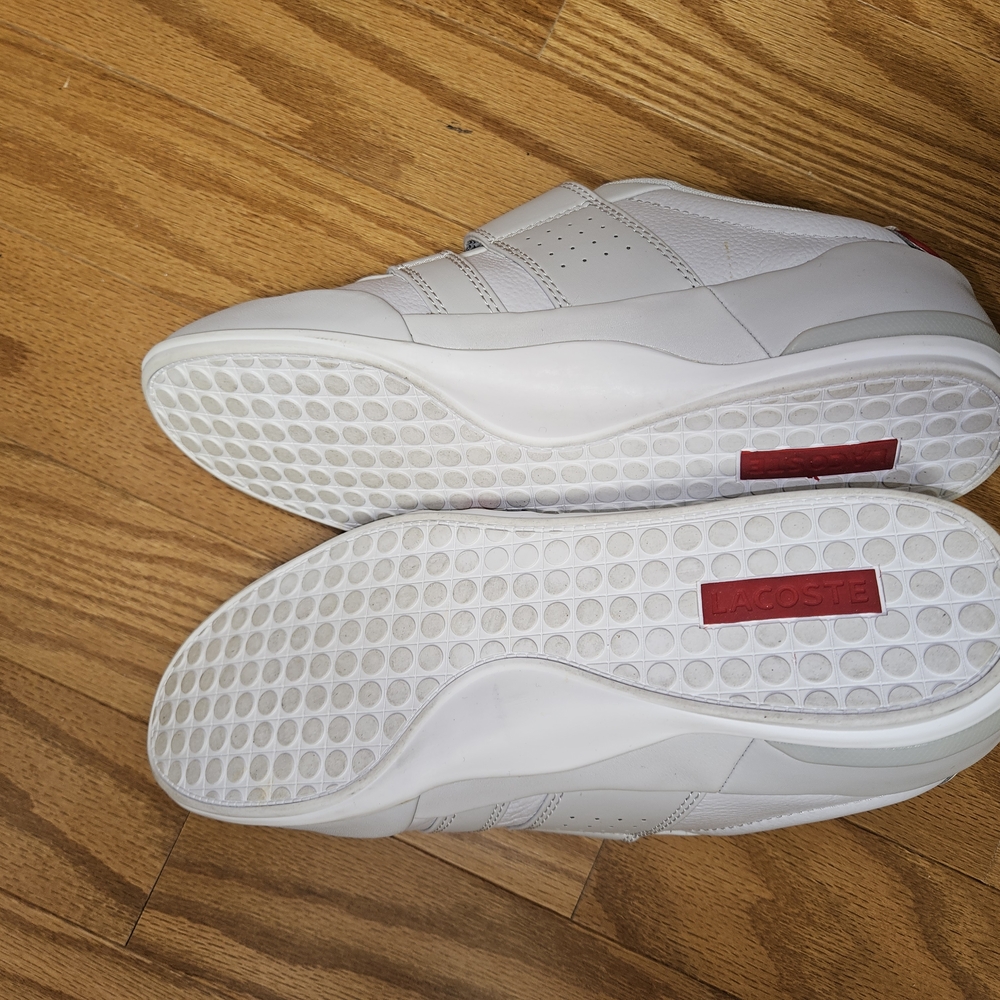 Lacoste White Sneakers with Velcro Straps - Picture 3 of 3